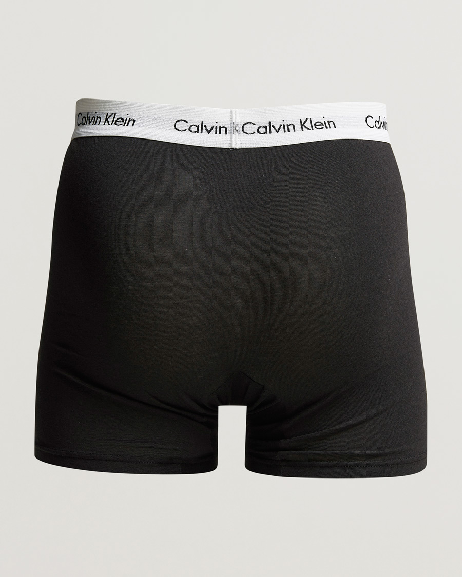 Hombres | Ropa interior y calcetines | Calvin Klein | Cotton Stretch 3-Pack Boxer Breif Black