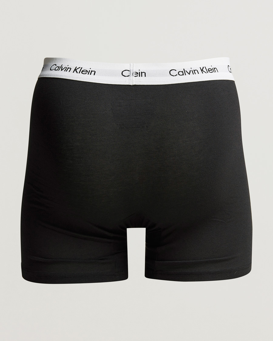 Hombres | Bañadores | Calvin Klein | Cotton Stretch 3-Pack Boxer Breif Black/Grey/White