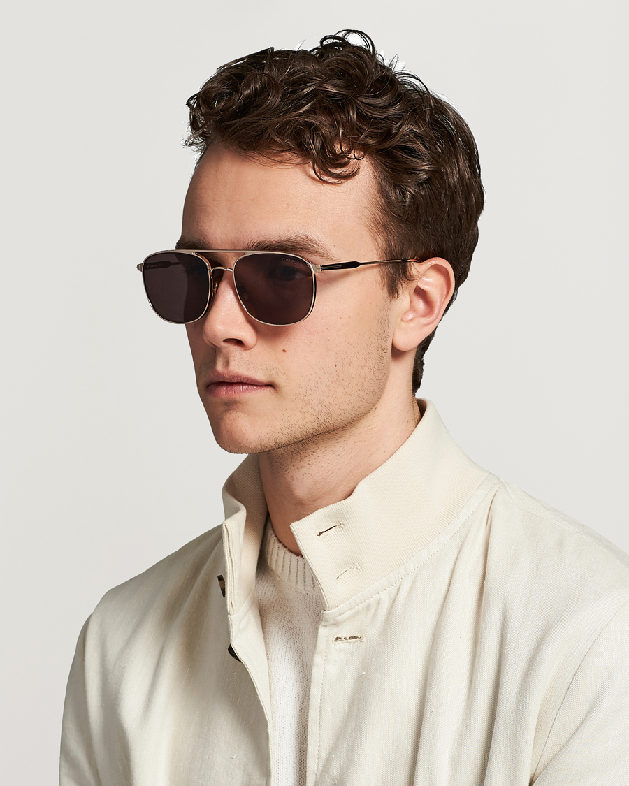 Hombres | Tom Ford Jake Sunglasses Shiny Rose Gold/Brown | Tom Ford | Jake Sunglasses Shiny Rose Gold/Brown