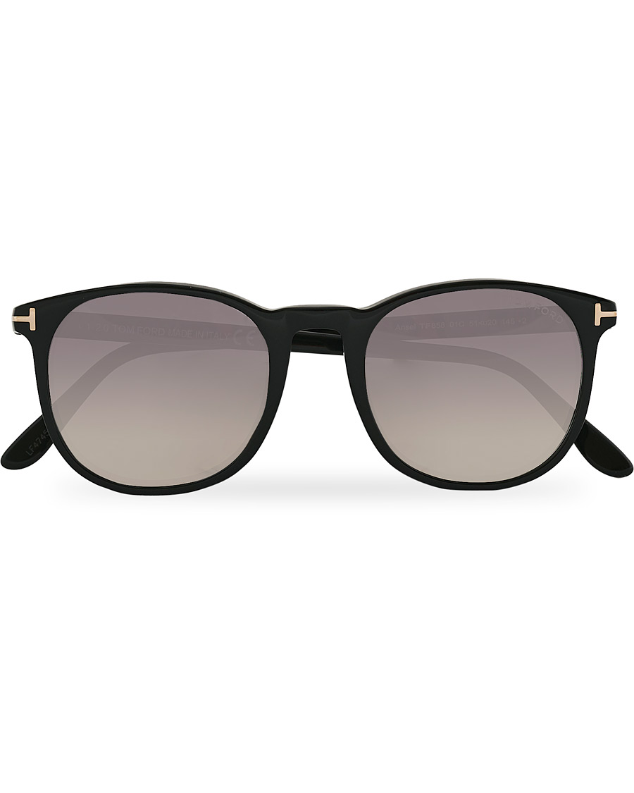 Hombres | Tom Ford Ansel Sunglasses Shiny Black/Smoke Mirror | Tom Ford | Ansel Sunglasses Shiny Black/Smoke Mirror