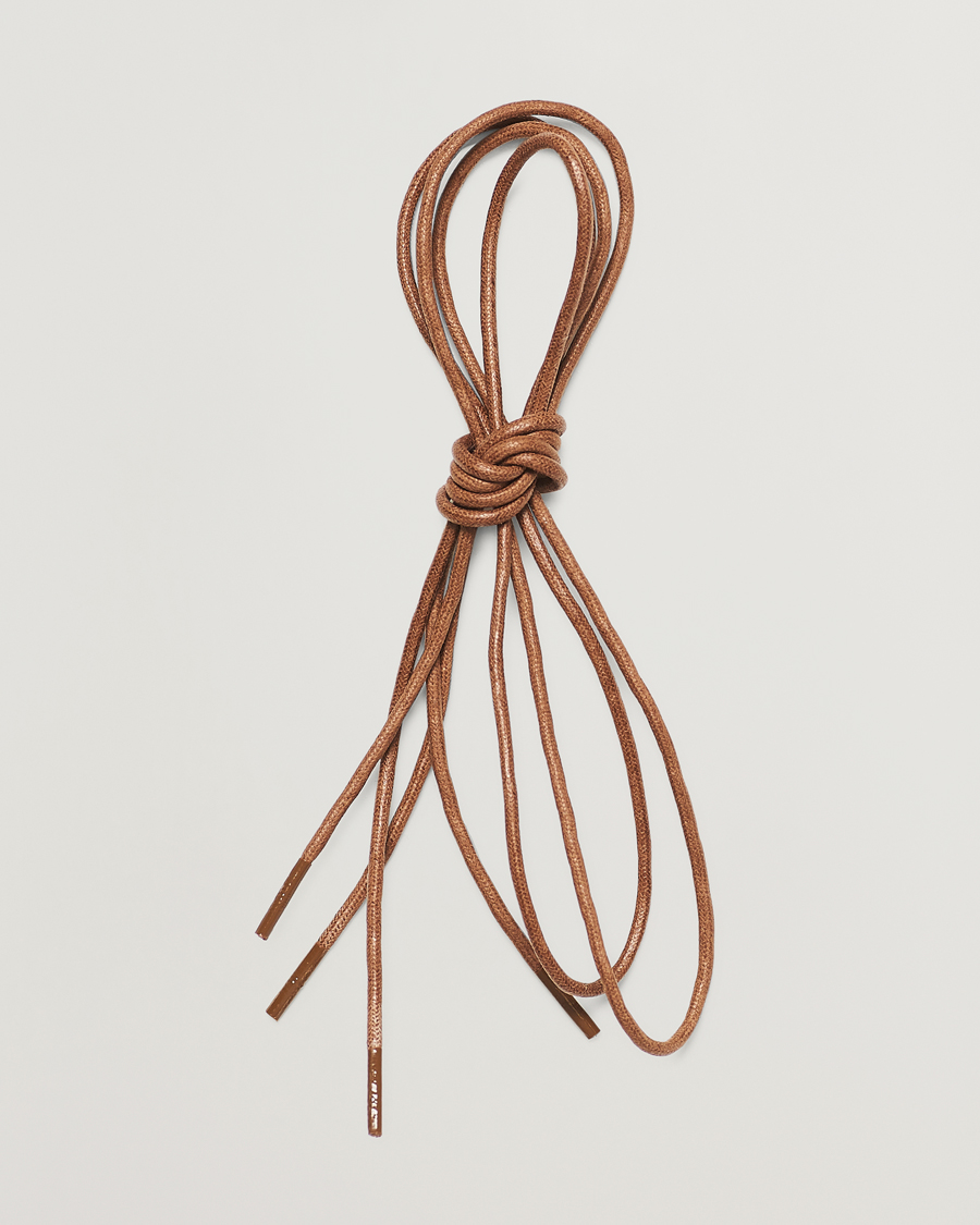 Hombres | Cuidado del calzado | Saphir Medaille d'Or | Shoe Laces Thin Waxed 75cm Tobacco