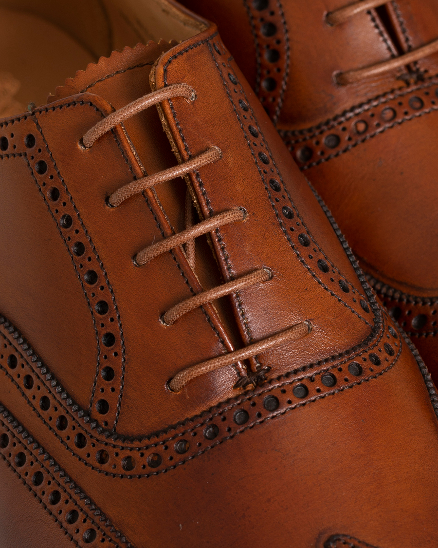 Hombres | Cuidado del calzado | Saphir Medaille d'Or | Shoe Laces Thin Waxed 75cm Tobacco