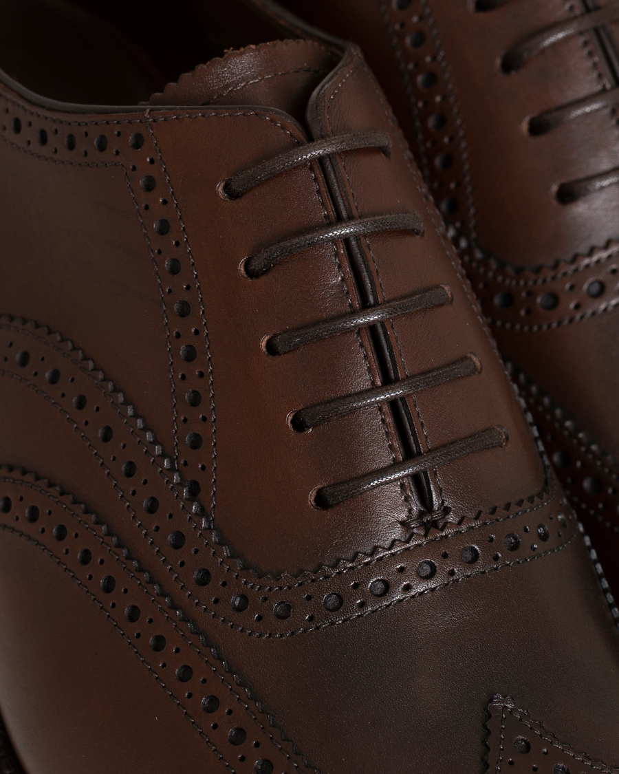 Hombres | Productos para el cuidado del calzado | Saphir Medaille d\'Or | Shoe Laces Thin Waxed 75cm Dark Brown