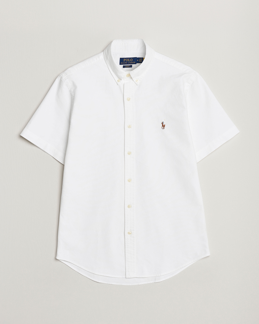 Hombres | Camisas | Polo Ralph Lauren | Slim Fit Oxford Short Sleeve Shirt White