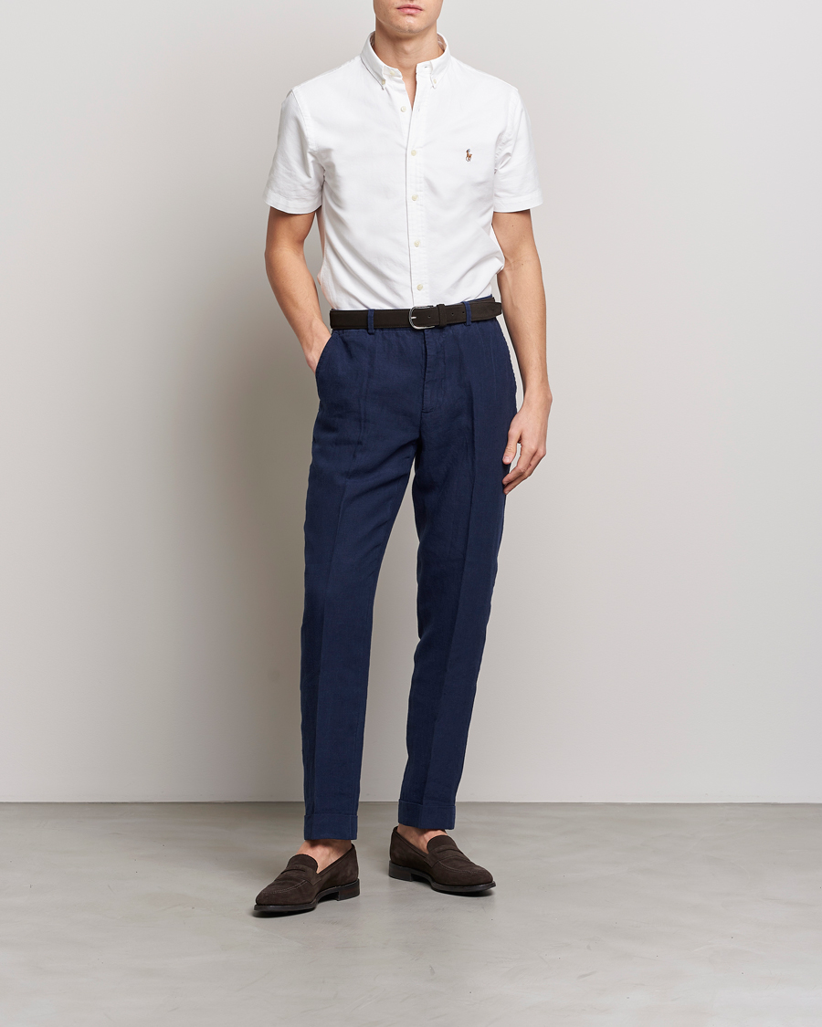 Hombres | Camisas | Polo Ralph Lauren | Slim Fit Oxford Short Sleeve Shirt White