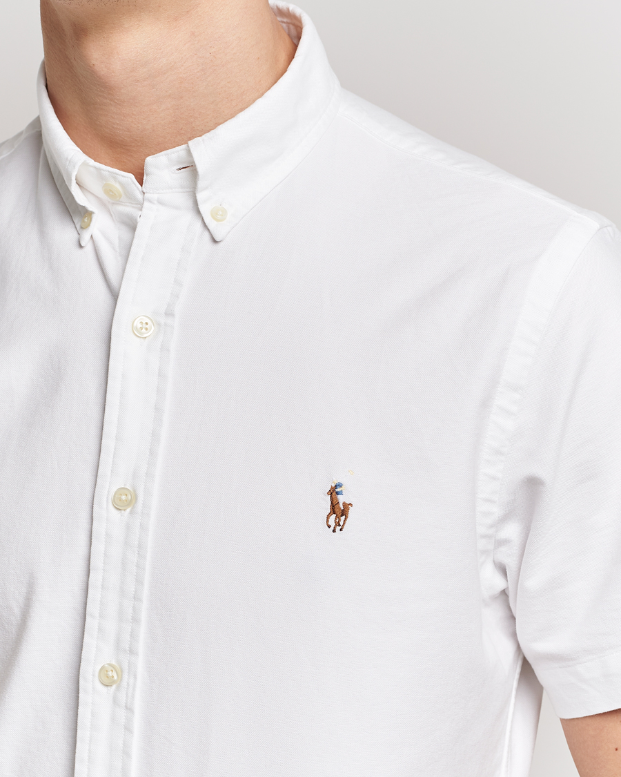 Hombres | Camisas | Polo Ralph Lauren | Slim Fit Oxford Short Sleeve Shirt White
