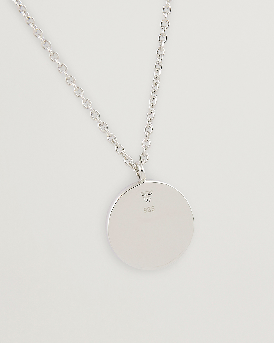 Hombres | Tom Wood Coin Pendand Necklace Silver | Tom Wood | Coin Pendand Necklace Silver