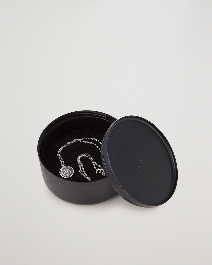 Hombres | Tom Wood Coin Pendand Necklace Silver | Tom Wood | Coin Pendand Necklace Silver