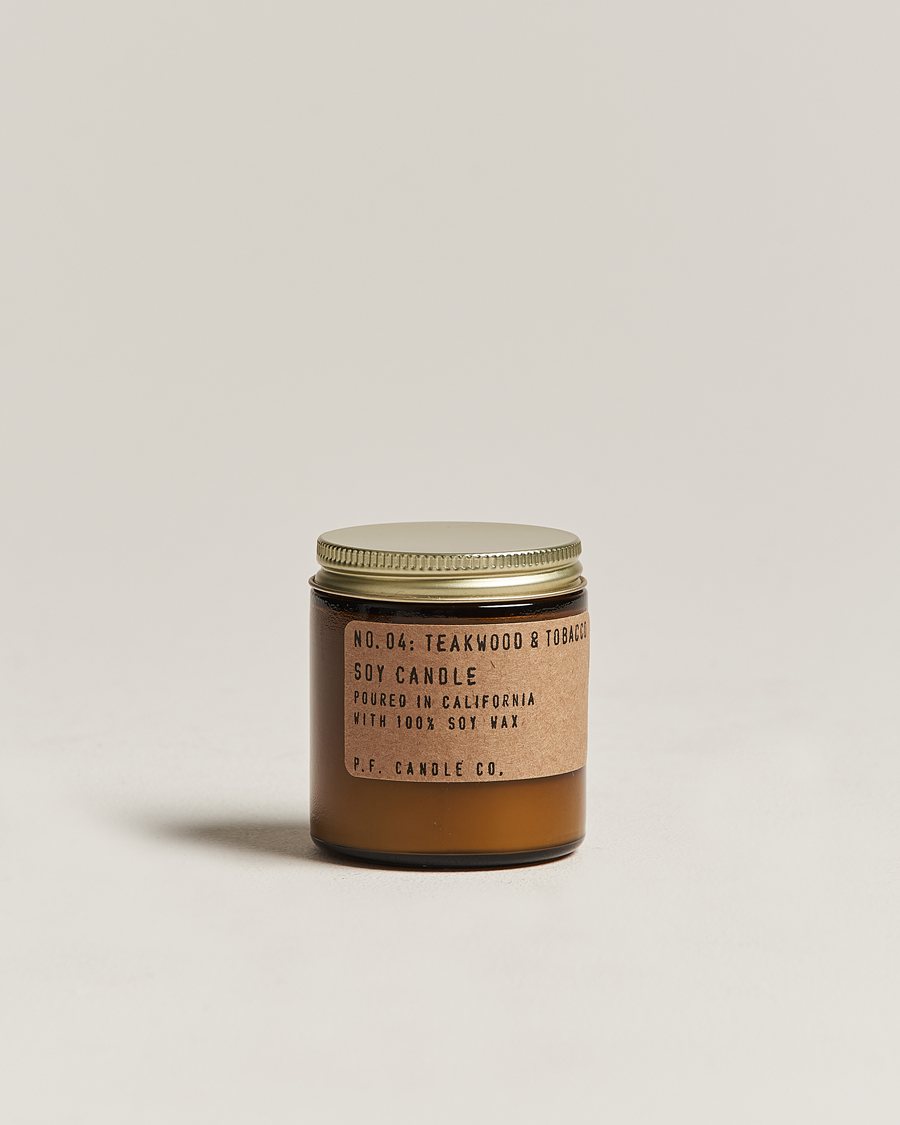 Hombres | Velas perfumadas | P.F. Candle Co. | Soy Candle No. 4 Teakwood & Tobacco 99g