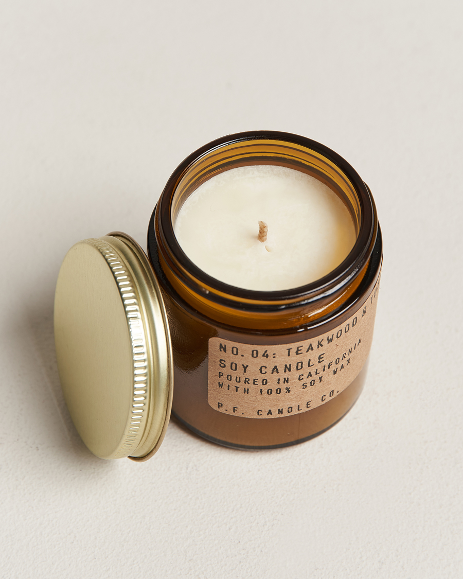 Hombres | P.F. Candle Co. | P.F. Candle Co. | Soy Candle No. 4 Teakwood & Tobacco 99g