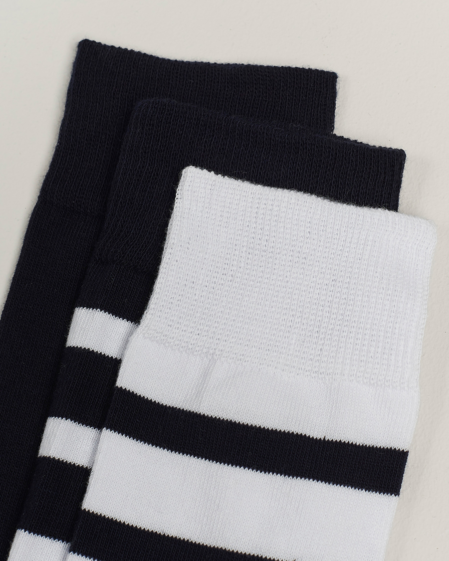 Hombres | Calcetines | Armor-lux | 3-Pack Loer Socks Navy/White