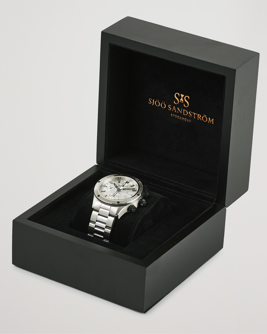 Hombres | Sjöö Sandström UTC Extreme 44,2mm White and Stainless Steel | Sjöö Sandström | UTC Extreme 44,2mm White and Stainless Steel