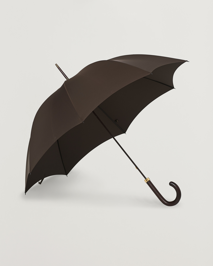 Hombres | Paraguas | Fox Umbrellas | Polished Hardwood Umbrella Brown
