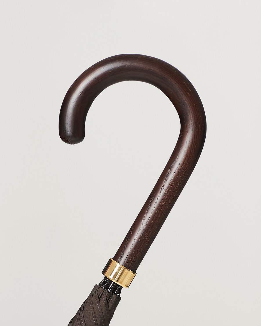 Hombres | Paraguas | Fox Umbrellas | Polished Hardwood Umbrella Brown