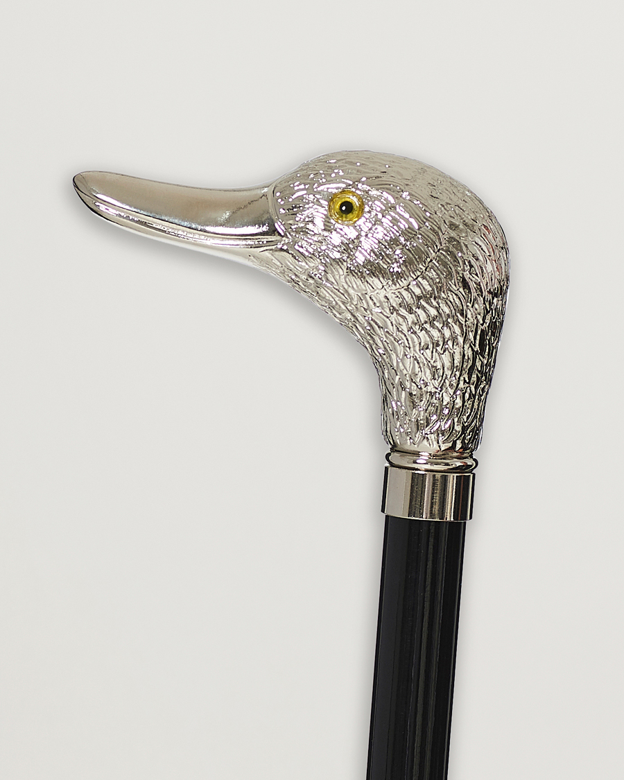 Hombres | Fox Umbrellas Silver Duck Umbrella Black Black | Fox Umbrellas | Silver Duck Umbrella Black Black