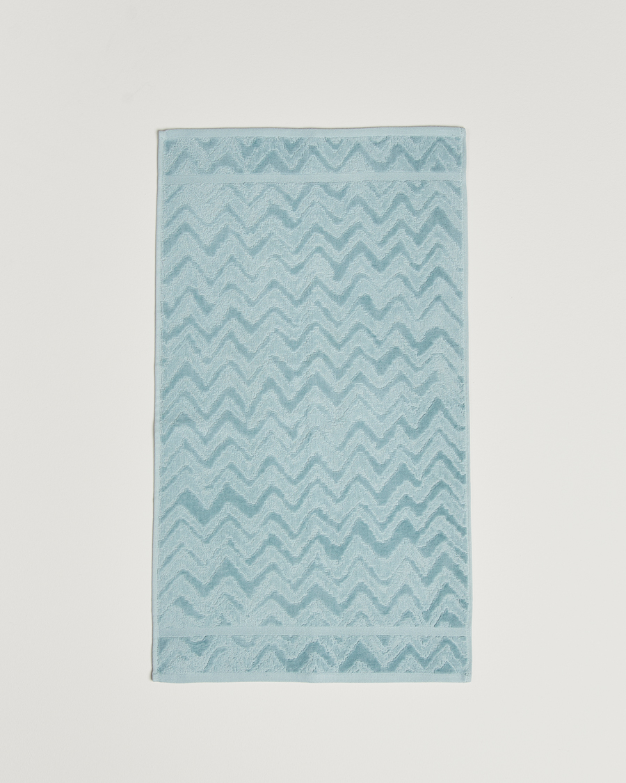 Hombres | Missoni Home Rex Hand Towel 40x70cm Light Blue | Missoni Home | Rex Hand Towel 40x70cm Light Blue