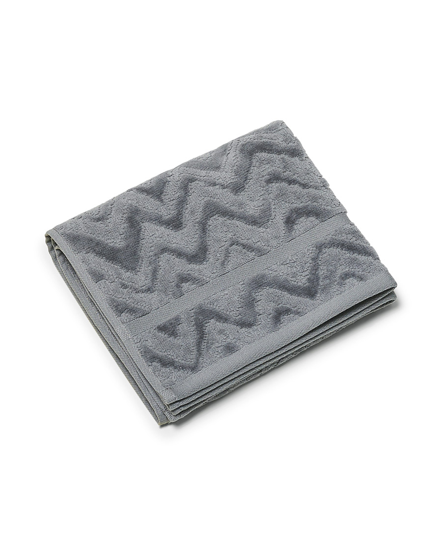 Hombres | Missoni Home Rex Hand Towel 40x70cm Grey | Missoni Home | Rex Hand Towel 40x70cm Grey