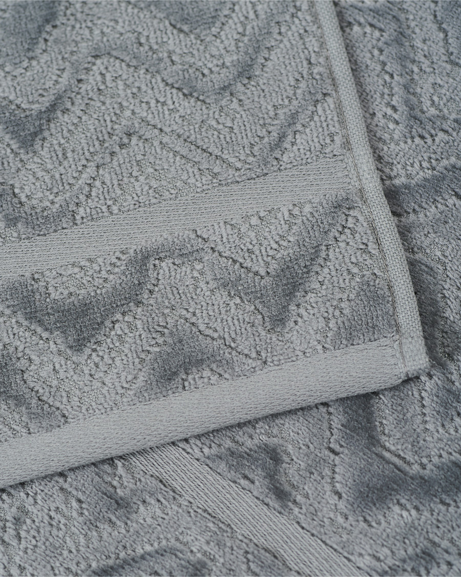 Hombres | Missoni Home Rex Hand Towel 40x70cm Grey | Missoni Home | Rex Hand Towel 40x70cm Grey
