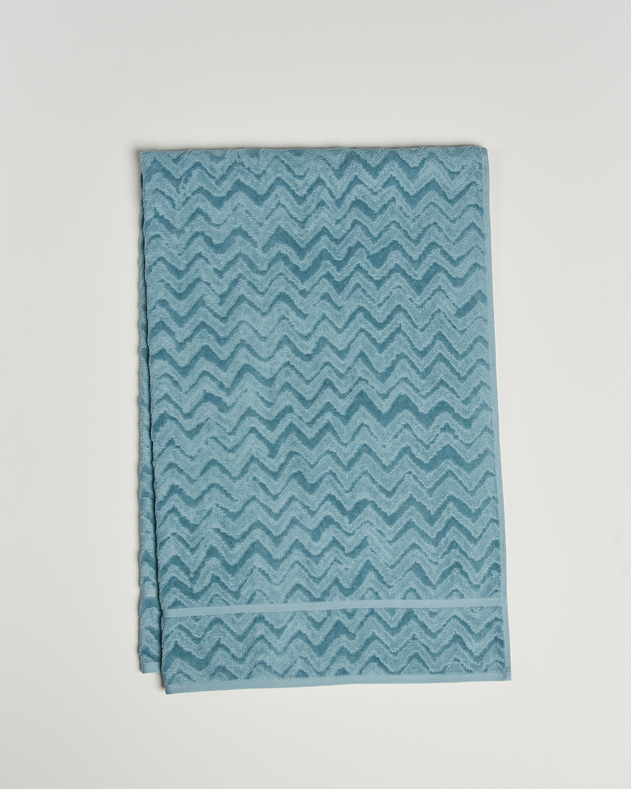 Hombres | Missoni Home Rex Bath Sheet 100x150 cm Light Blue | Missoni Home | Rex Bath Sheet 100x150 cm Light Blue