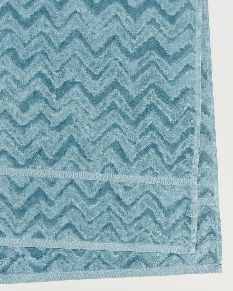 Hombres | Missoni Home Rex Bath Sheet 100x150 cm Light Blue | Missoni Home | Rex Bath Sheet 100x150 cm Light Blue