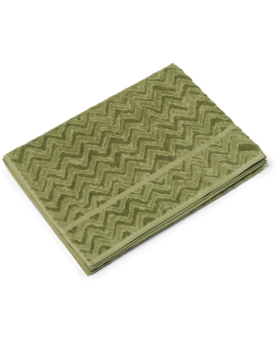 Hombres | Missoni Home Rex Bath Sheet 100x150 cm Green | Missoni Home | Rex Bath Sheet 100x150 cm Green