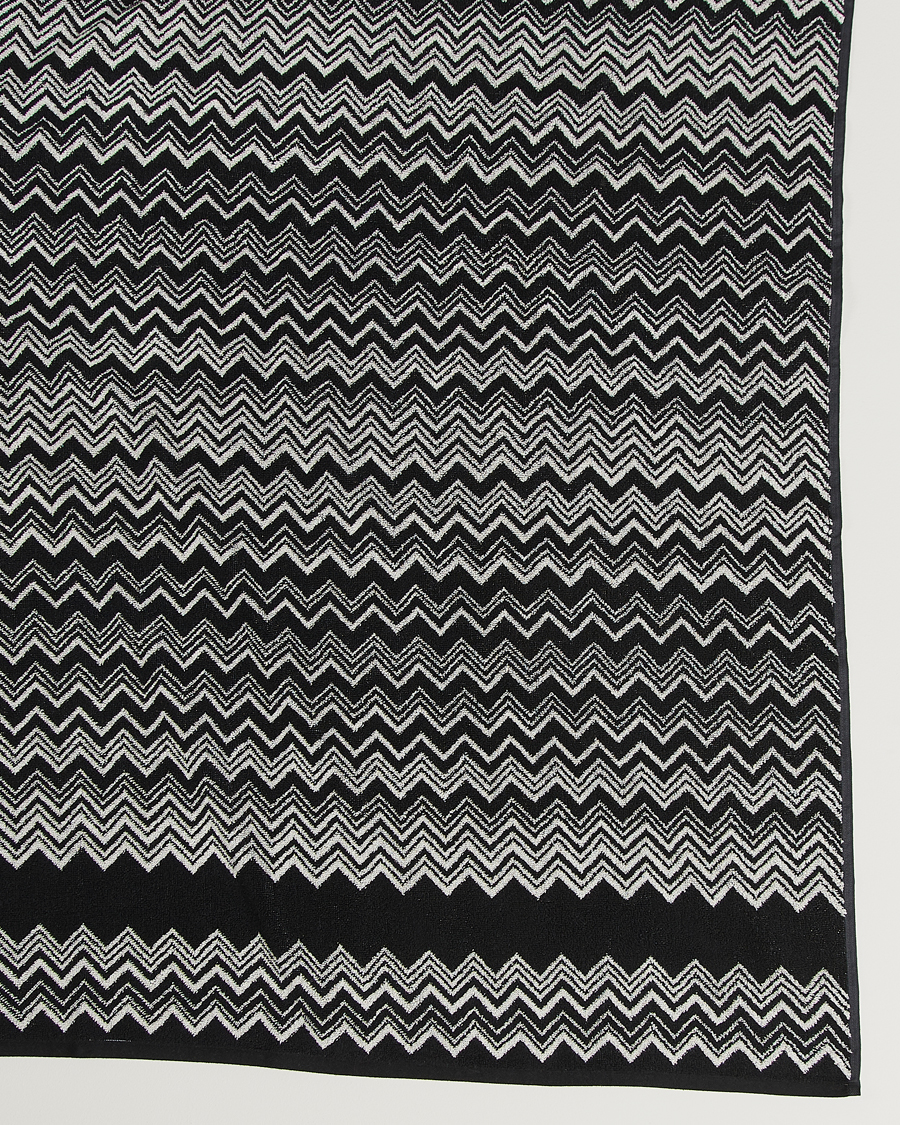 Hombres | Missoni Home Keith Bath Sheet 100x150 cm Black/White | Missoni Home | Keith Bath Sheet 100x150 cm Black/White