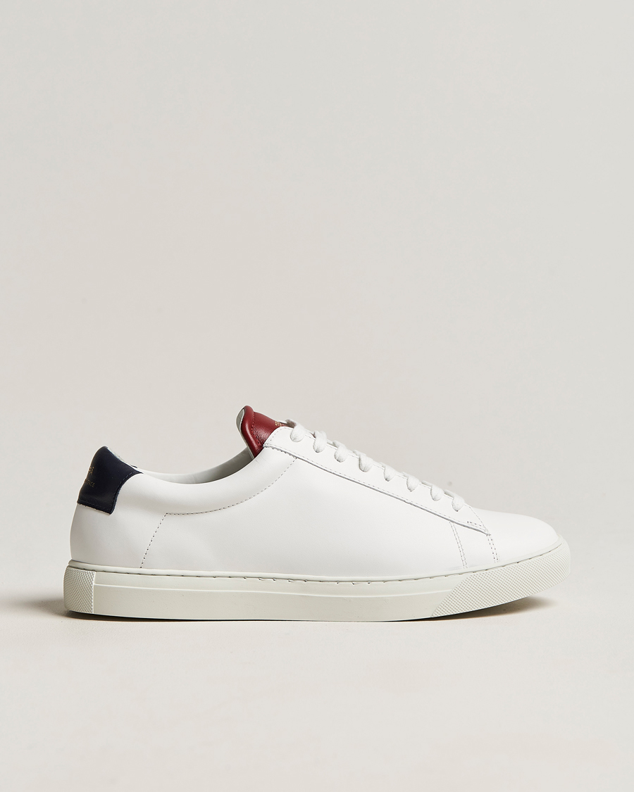 Hombres | Zespà ZSP4 Nappa Leather Sneakers White/France | Zespà | ZSP4 Nappa Leather Sneakers White/France