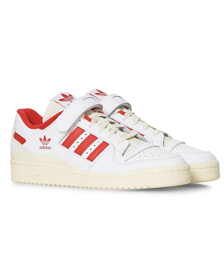 Hombres | adidas Originals Forum 84 Low Sneaker White/Red | adidas Originals | Forum 84 Low Sneaker White/Red
