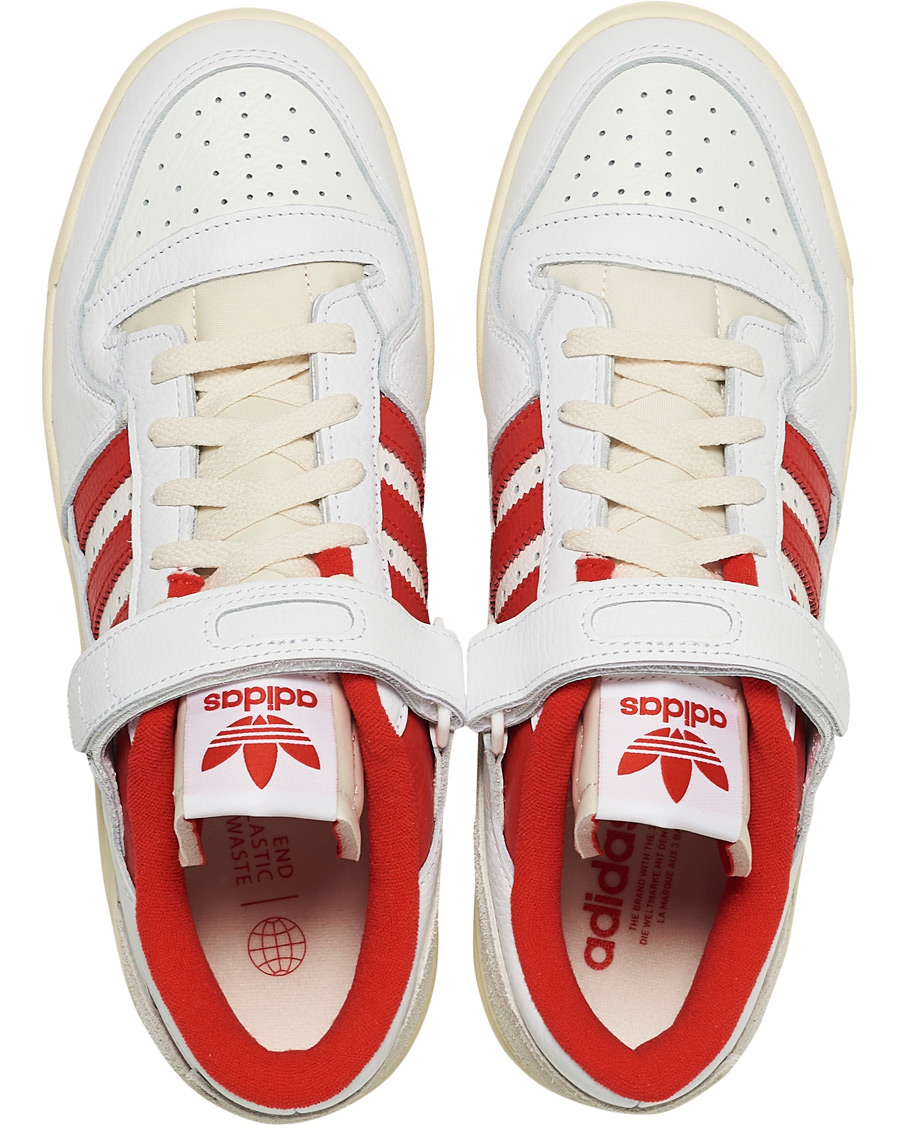 Hombres | adidas Originals Forum 84 Low Sneaker White/Red | adidas Originals | Forum 84 Low Sneaker White/Red