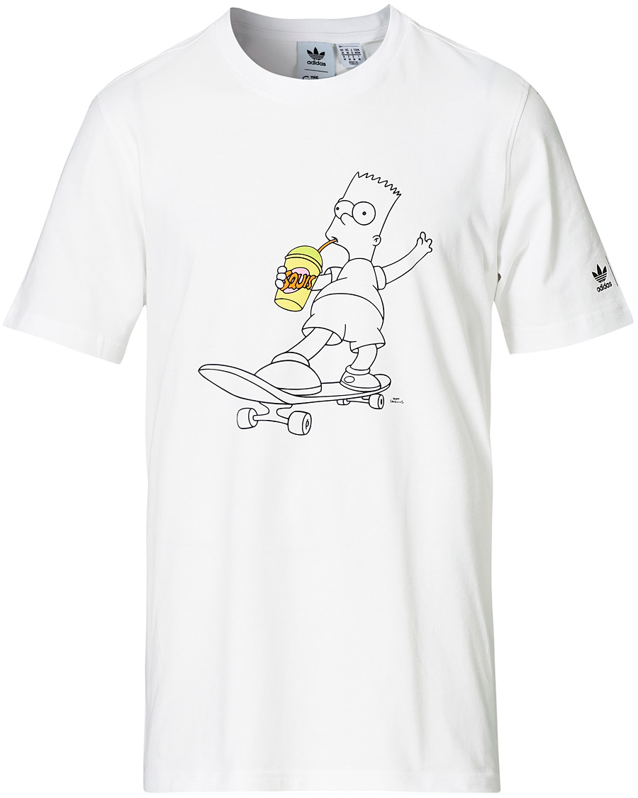 Hombres | Camisetas | adidas Originals | The Simpsons Crew Neck Tee White