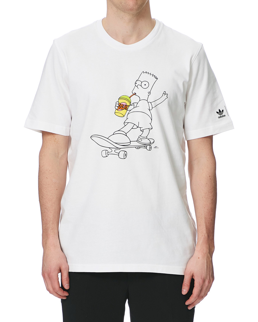 Hombres | Camisetas | adidas Originals | The Simpsons Crew Neck Tee White