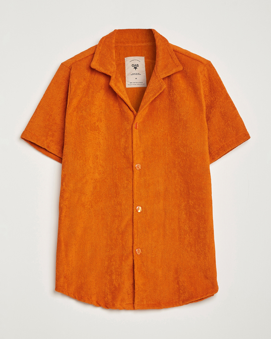 Hombres | Camisas | OAS | Terry Cuba Short Sleeve Shirt Terracotta