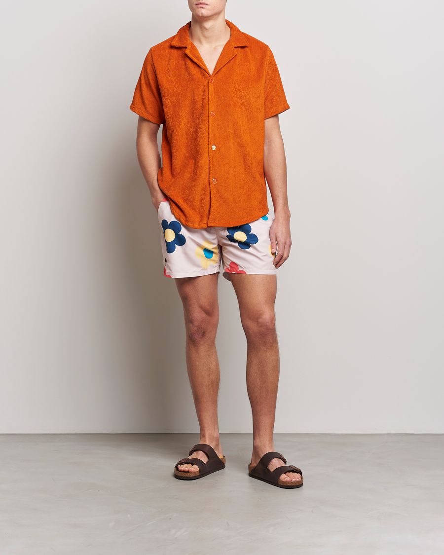 Hombres | Camisas | OAS | Terry Cuba Short Sleeve Shirt Terracotta