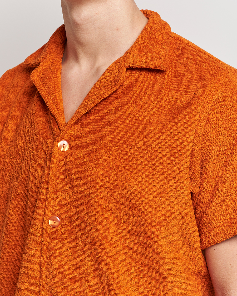 Hombres | Camisas | OAS | Terry Cuba Short Sleeve Shirt Terracotta