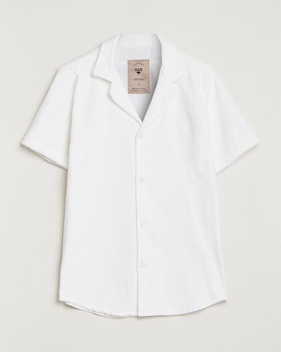 Hombres | Camisas | OAS | Terry Cuba Short Sleeve Shirt White