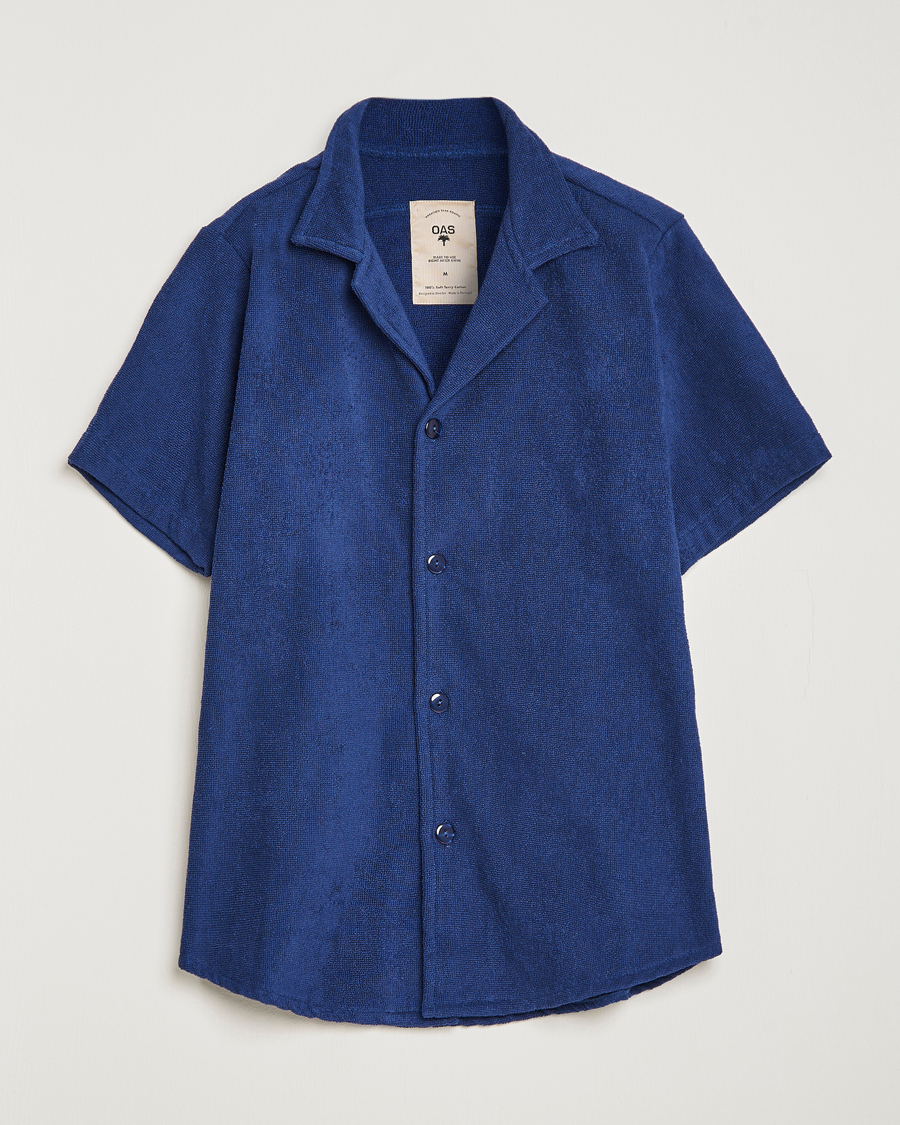 Hombres | Camisas | OAS | Terry Cuba Short Sleeve Shirt Navy