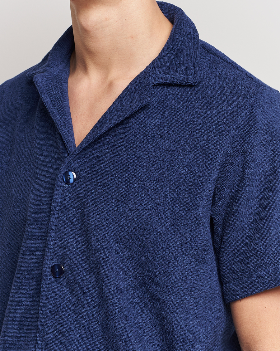 Hombres | Camisas | OAS | Terry Cuba Short Sleeve Shirt Navy