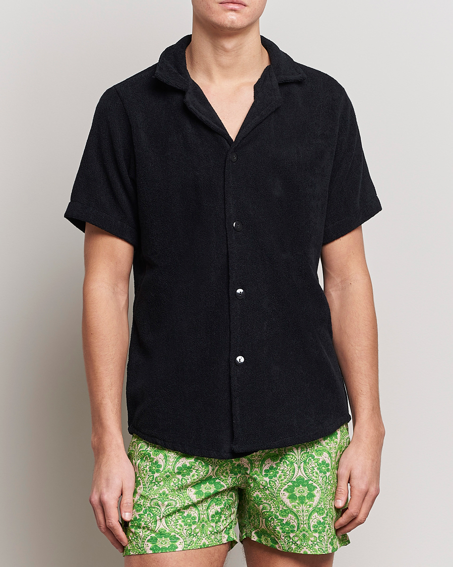 Hombres | Camisas | OAS | Terry Cuba Short Sleeve Shirt Black