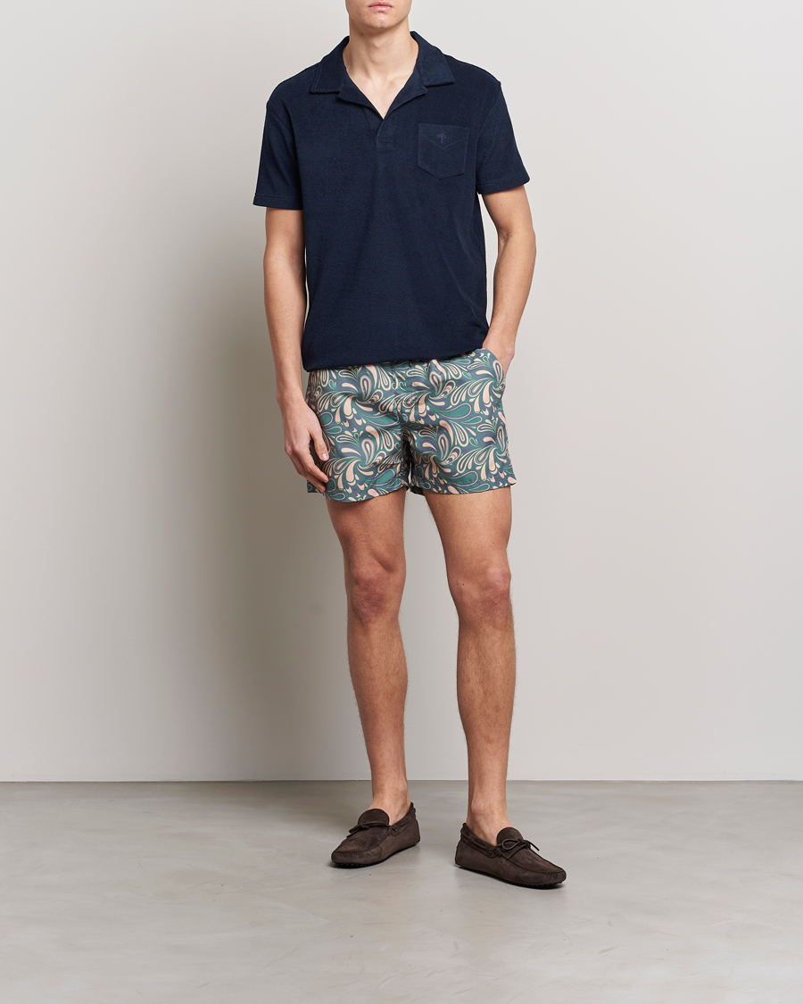 Hombres | Polos | OAS | Short Sleeve Terry Polo Navy
