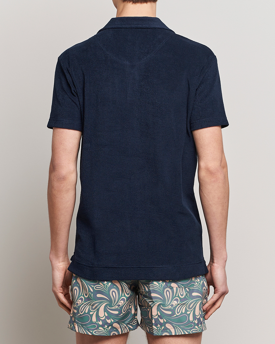 Hombres | Polos | OAS | Short Sleeve Terry Polo Navy