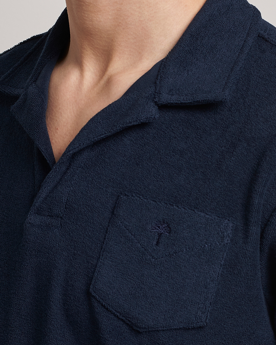 Hombres | Polos | OAS | Short Sleeve Terry Polo Navy