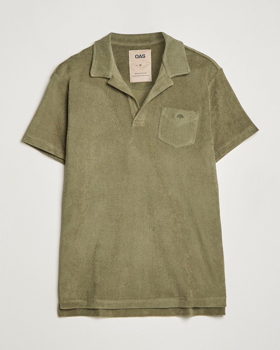 Hombres | Polos | OAS | Short Sleeve Terry Polo Khaki