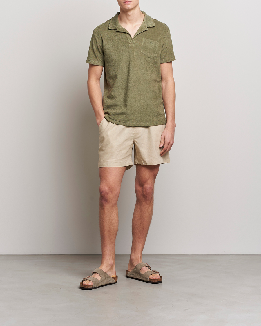 Hombres | Polos | OAS | Short Sleeve Terry Polo Khaki