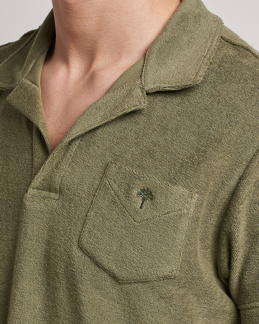 Hombres | Polos | OAS | Short Sleeve Terry Polo Khaki