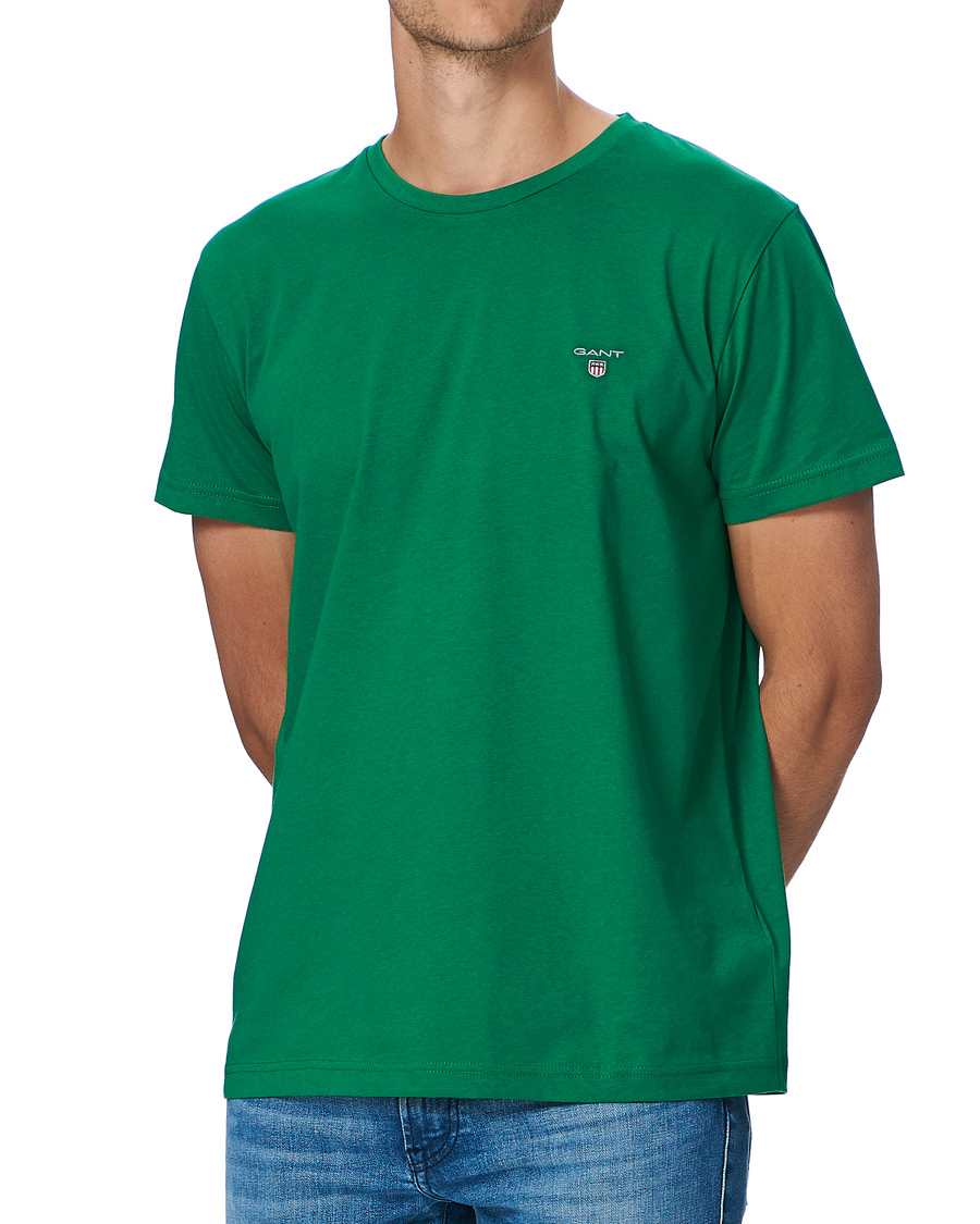 Hombres | Camisetas | GANT | Original Crew Neck Tee Lavish Green