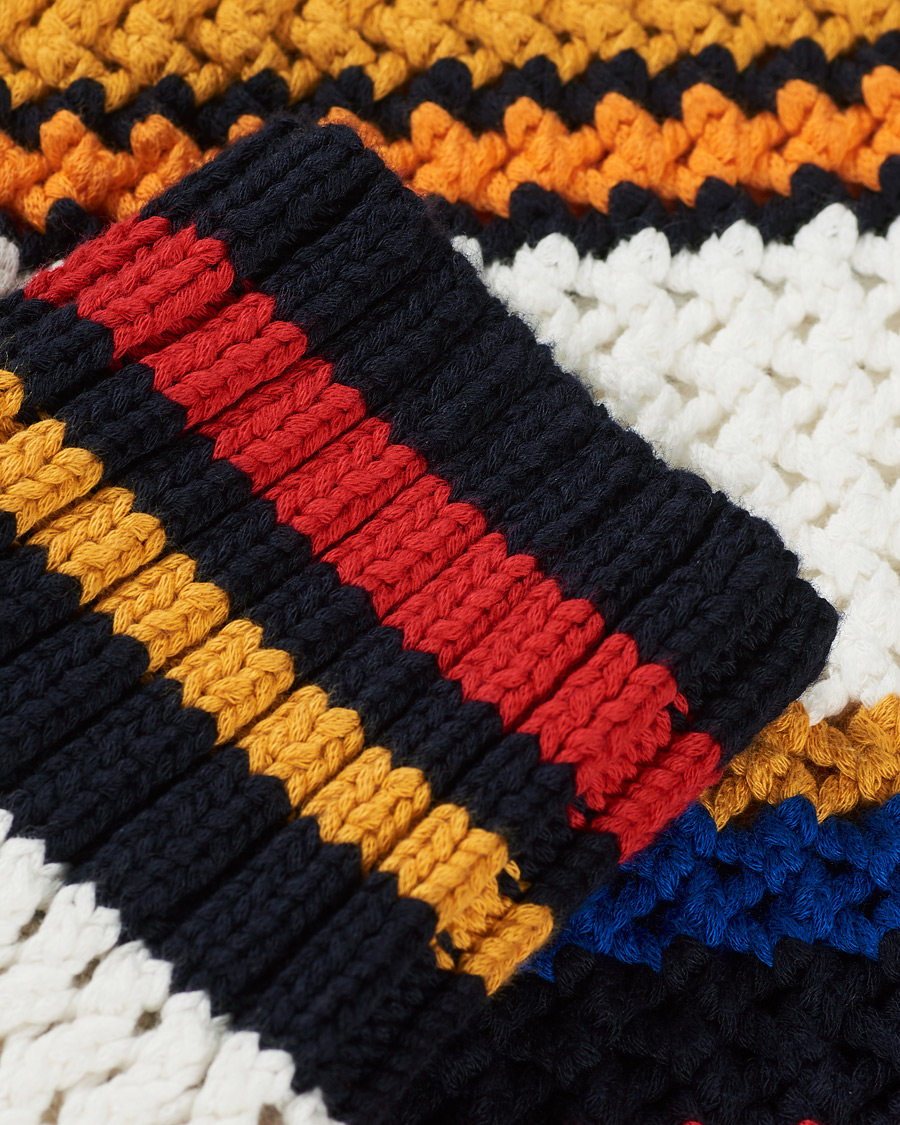 Hombres | Jerséis y prendas de punto | GANT | Open Knit Stripe Crew Neck Multi