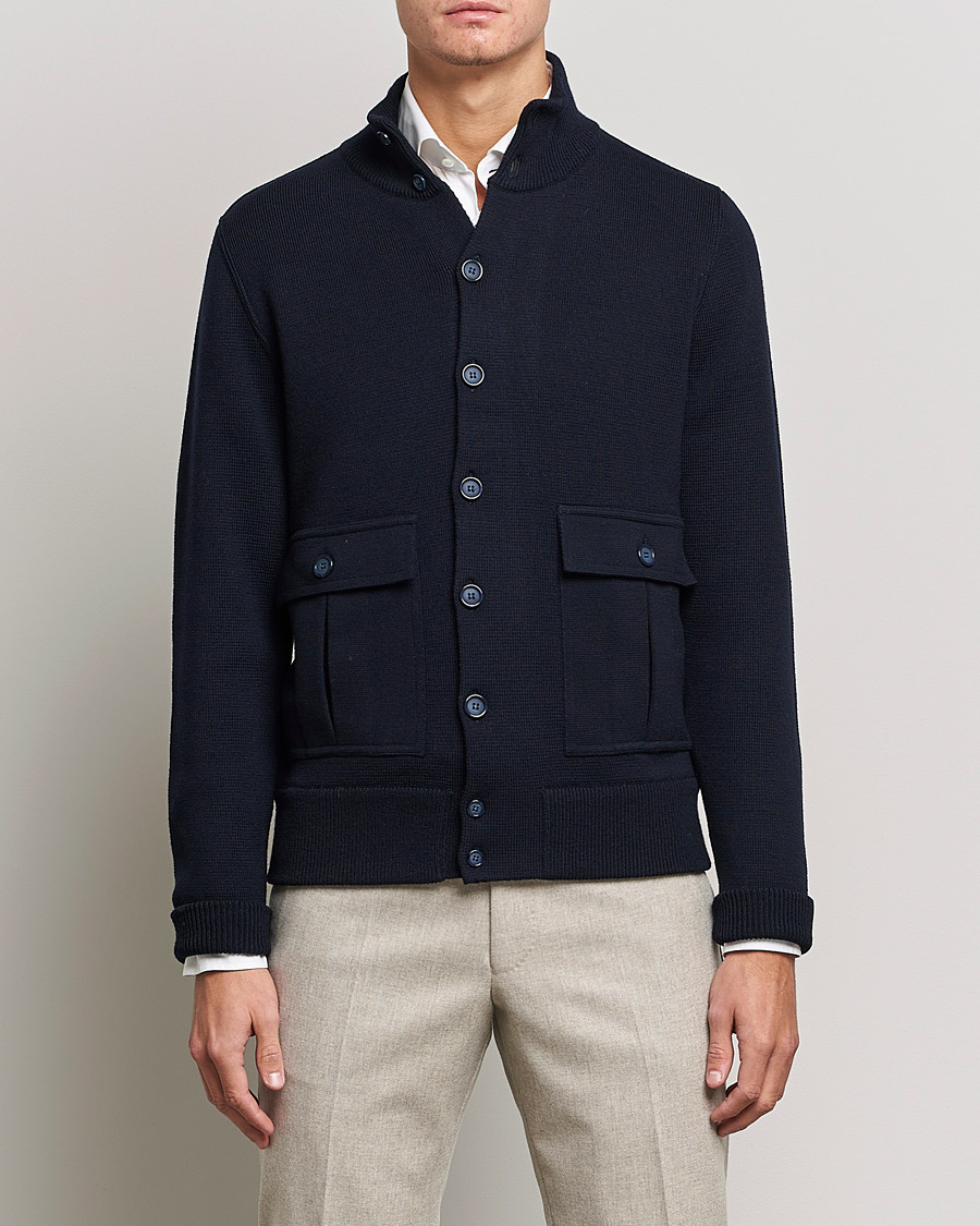 Hombres | Abrigos y chaquetas | Valstar | Valstarino Merino Wool Jacket Navy