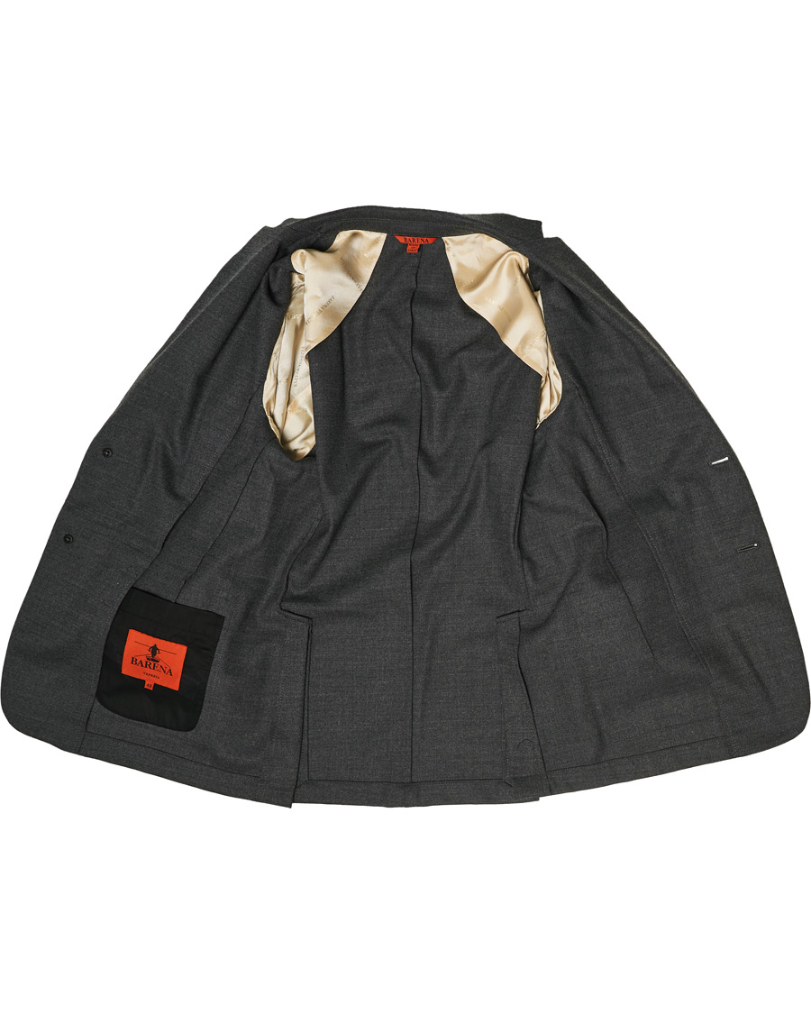 Hombres | Blazers | Barena | Borgo Unconstructed Flannel Blazer Grey Melange