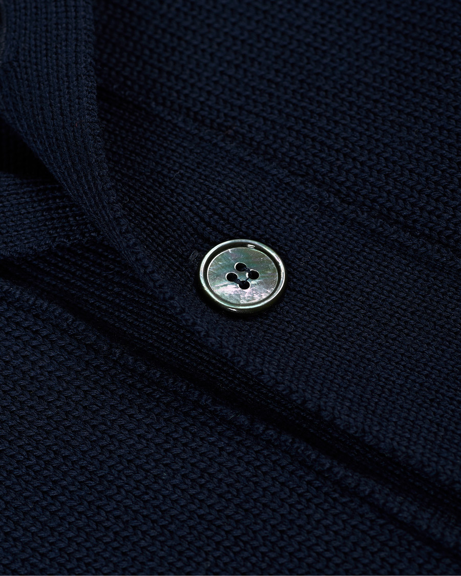 Hombres | Jerséis y prendas de punto | Stenströms | Heavy Merino Wool Cardigan Navy