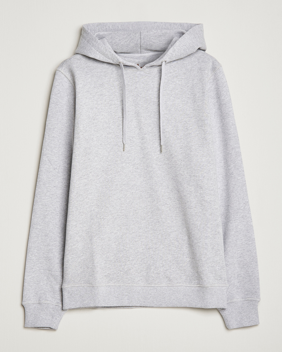 Hombres | Jerséis y prendas de punto | Stenströms | Cotton College Hoodie Grey